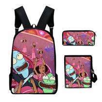 Conjunto de mochilas Solar Opposites Anime School, 3 peças para crianças