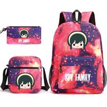 Conjunto de mochilas Spys Family Yors Forgers Cartoon Kids School