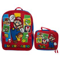 Conjunto de Mochilas Super Mario - 16 Peças - Para Meninos e Meninas