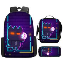 Conjunto de mochilas Super Phantom Anime, 3 peças para mochila escolar infantil