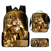 Conjunto de mochilas Titans Clocks para crianças e escolas, 3 unidades Conjunto de mochilas Titans Clocks para crianças e escolas, 3 unidades