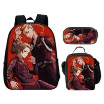 Conjunto de mochilas Tokyo Mickey Anime School, 3 peças com bolsa de ombro