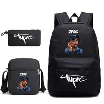 Conjunto de mochilas Tupacs Cartoon Kids School Nylon 3 unidades Conjunto de mochilas Tupacs Cartoon Kids School Nylon 3 unidades