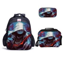 Conjunto de mochilas Undertale Sans Anime de 16 polegadas com lancheira e bolsa de lápis Conjunto de mochilas Undertale Sans Anime de 16 polegadas com lancheira e bolsa de lápis