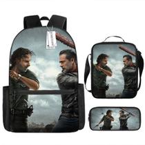 Conjunto de mochilas Walkings Deads Anime School, 3 unidades/lote para crianças