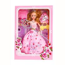 Conjunto de moda de boneca Barbie com movimento ilimitado de 32 cm para meninas
