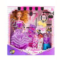 Conjunto de moda de boneca Barbie com movimento ilimitado de 32 cm para meninas