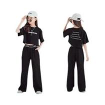 Conjunto De Moda De Verão Para Meninas Adolescentes, Camisetas Com Letras E Calças, 2 Peças, Roupas