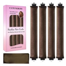 Conjunto de modelador de cabelo Heatless Cute N Bliss com cachecol de cetim, 4 peças