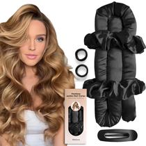 Conjunto de modeladores de cabelo Jumbo Heatless BLINKEEN Satin Curls Black Conjunto de modeladores de cabelo Jumbo Heatless BLINKEEN Satin Curls Black