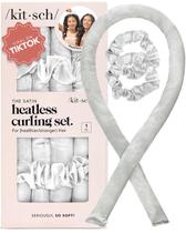 Conjunto de Modeladores de Cabelo Kitsch Satin Overnight - Sem Calor - Marfim