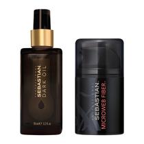 Conjunto de modelagem de cabelo Sebastian Professional Dark Oil 95ml + Fiber 43ml