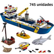 Conjunto de Modelo de Navio de Reconhecimento Oceânico para Meninos - 745 Peças