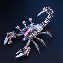 Conjunto de modelos 3D de quebra-cabeça de metal ZUNPINSPACE Punk Scorpion para adultos