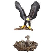 Conjunto de modelos de animais de brinquedo Eagle Young Eagle Simulated PVC, 2 unidades Conjunto de modelos de animais de brinquedo Eagle Young Eagle Simulated PVC, 2 unidades