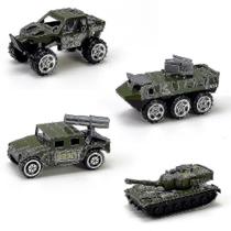 Conjunto de modelos de tanque de brinquedo, 4 peças Armoczerwony Car Mini Slide Toys