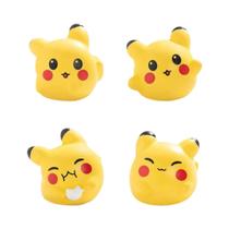 Conjunto De Modelos Pikachu Pokemon 4PCS Miniaturas De Figuras De Animação Para Decoração De Mesa Em