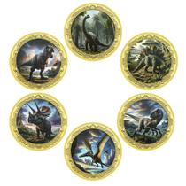 Conjunto de moedas Echoes of the Dinosaur Era com 6 moedas raras