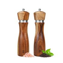 Conjunto de moedor de sal e pimenta Haomacro Acacia Wood 20cm