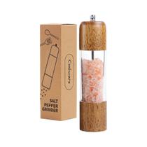 Conjunto De Moedores De Sal E Pimenta De Madeira De Carvalho De 8 Polegadas Com Núcleo Cerâmico