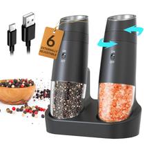 Conjunto de Moedores Elétricos de Sal e Pimenta CIRCLE JOY Recarregável