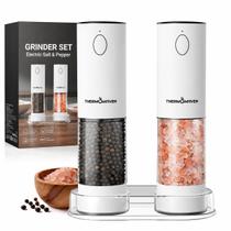 Conjunto de Moedores Elétricos de Sal e Pimenta ThermoMaven 110ml com LED