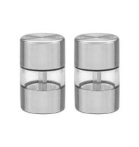 Conjunto de Moedores para Sal e Pimenta Tramontina Realce em Aço Inox e Acrílico com Moinho em Cerâm