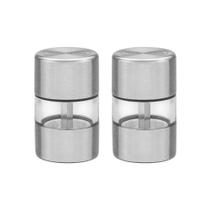 Conjunto de Moedores para Sal e Pimenta Tramontina Realce Inox e Acrílico Moinho Cerâmica 2 Peças Conjunto de Moedores para Sal e Pimenta Tramontina Realce Inox e Acrílico Moinho Cerâmica 2 Peças