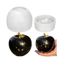 Conjunto De Moldes De Jarra Em Forma De Maçã Com Tampa, Caixa De Armazenamento, Suporte Para Velas