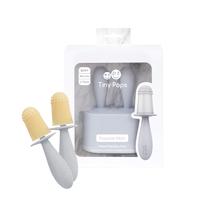 Conjunto de moldes de picolé ezpz Tiny Pops Pewter para bebês de mais de 4 meses