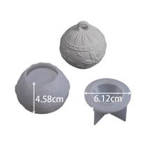 Conjunto De Moldes De Resina Para Velas Em Forma De Bola De Natal DIY Caixa De Armazenamento Redonda