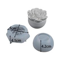 Conjunto De Moldes De Silicone Camélia E Peônia Para Velas, Potes, Concreto, Esculturas Em Relevo E