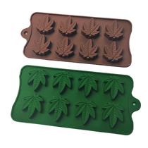 Conjunto de moldes de silicone com folhas de 8 cavidades para decoração de bolos e baki Conjunto de moldes de silicone com folhas de 8 cavidades para decoração de bolos e baki