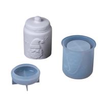 Conjunto De Moldes De Silicone Para Velas Artesanais DIY, Papai Noel, Árvore De Natal, Decoração De