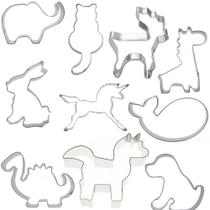 Conjunto de moldes para biscoitos Wokex Animal Shapes em aço inoxidável, 10 unidades