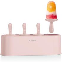 Conjunto de Moldes para Picolé WYOK 4 Peças Silicone 60ml Rosa