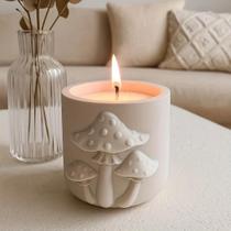 Conjunto De Moldes Para Porta-Velas De Cogumelo Em Resina De Silicone 3D Com Tampa, Caixa De