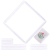 Conjunto de molduras de plástico Cross-Stitch Hoops Pllieay 5 em 1 Conjunto de molduras de plástico Cross-Stitch Hoops Pllieay 5 em 1