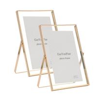 Conjunto de molduras flutuantes GoryeeFine Gold 10x15cm para 2 fotos