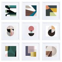 Conjunto de molduras HEART ART White 12x12 para fotos 8x8 - pacote com 9