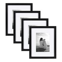Conjunto de molduras para fotos Designovation Gallery Wood Black 8x10 a 5x7 Conjunto de molduras para fotos Designovation Gallery Wood Black 8x10 a 5x7