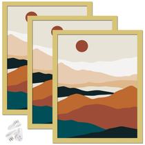 Conjunto de molduras para fotos ijuerybai Gold 8,5x11 para colagem de fotos Conjunto de molduras para fotos ijuerybai Gold 8,5x11 para colagem de fotos