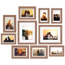 Conjunto de molduras para fotos Povrgive, pacote com 10 unidades com tapete para vários tamanhos Conjunto de molduras para fotos Povrgive, pacote com 10 unidades com tapete para vários tamanhos