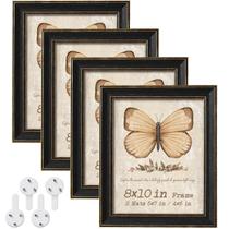 Conjunto de molduras Patouque Black 20x25cm Rustic Vintage x4