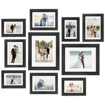 Conjunto de molduras Povrgive para fotos de 8 x 10, 5 x 7, 4 x 6 - pacote com 10