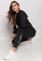 Conjunto De Moletinho Esportivo Com Casaco Capuz E Calça Jogger Preto Salvatore Conjunto De Moletinho Esportivo Com Casaco Capuz E Calça Jogger Preto Salvatore