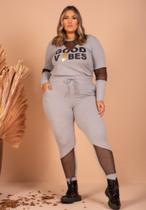 Conjunto de moletinho Plus Size