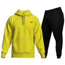 Conjunto De Moletom Blusa e Calça De Frio Modelo Canguru Top Conjunto De Moletom Blusa e Calça De Frio Modelo Canguru Top