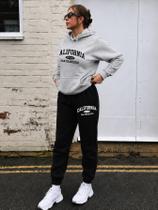Conjunto De Moletom Canguru Calça California San Francisco 368 Street Wear Blusa Quentinha Inverno