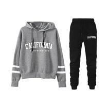 Conjunto De Moletom Casual Feminino Com Listras, Calça E Blusa Com Capuz, Roupas De Rua S-3XL